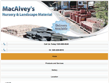 Tablet Screenshot of macalveysnursery.com